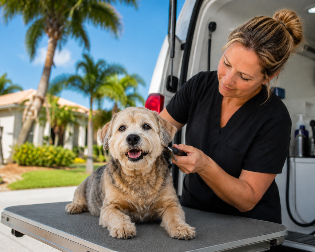 my bff senior dog mobile groomer ft myers cape coral florida